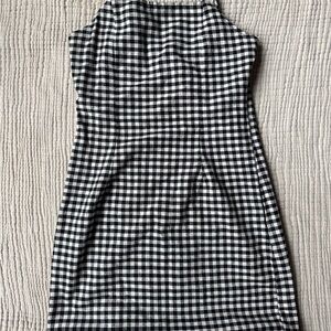 Black and White Checkered Dress